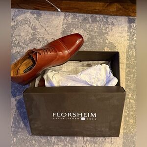 Florsheim Men's Tan Leather Derby Shoes